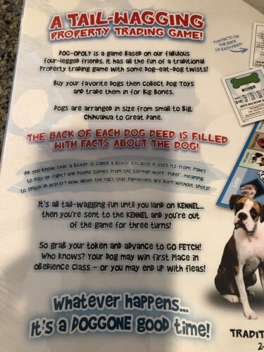 DOG-OPOLY Board Game By Late For The Sky. Made In USA Factory Sealed Box! NIB - Picture 5 of 6
