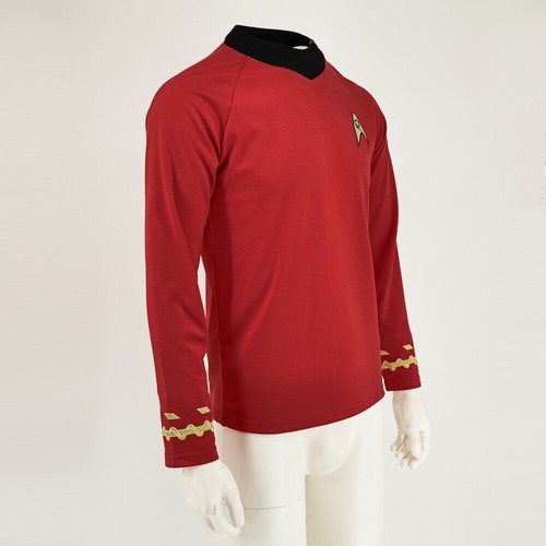 Cosplay TOS Capitán Kirk Camisas Doradas Spock Azul Uniformes Rojo Flota Estelar Prendas para el torso Para Hombres - Imagen 39 de 45