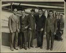 1929 Press Photo Spanish Ambassador Son & Nephew Sailing for Spain - nex90696