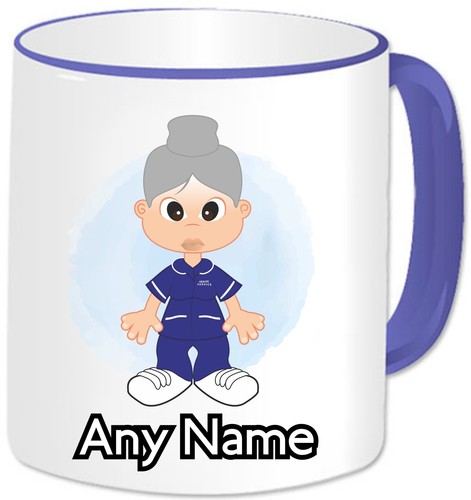 Túnica azul personalizada taza cuidador mentor partera estudiante enfermera regalos - Imagen 75 de 77