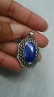 blue lapis locket pendant Pretty Vtg.Lt sterling 925