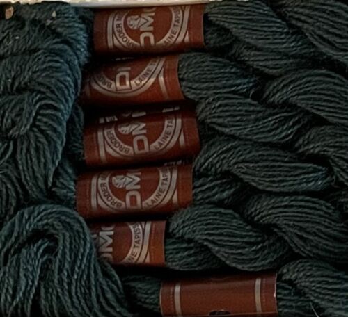 DMC Wool Embroidery Floss Broder Medicis Dark Green 8408 27.3yd Skein Box Of 12 - Picture 3 of 7