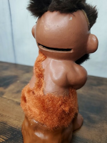 Vintage Japan RIES Cave Man Bank Sitting (No Plug) - Picture 9 of 12