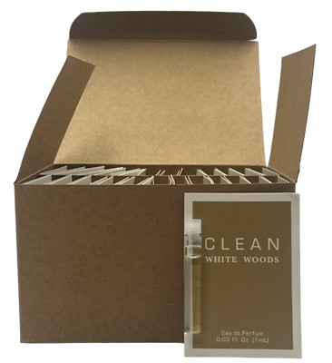 Clean White Woods for Women Eau de Parfum Vial SPLASH 0.03oz Ea. Choose Your Lot