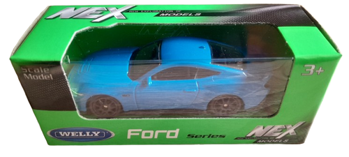 Welly 2024 Ford Mustang GT Blue 1:60 1:64 Scales 3 Inch Diecast Model Car - Picture 2 of 2