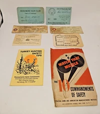 PENNSYLVANIA Deer Hunting 1977 1995 State Resident Gun club pass Misc papers