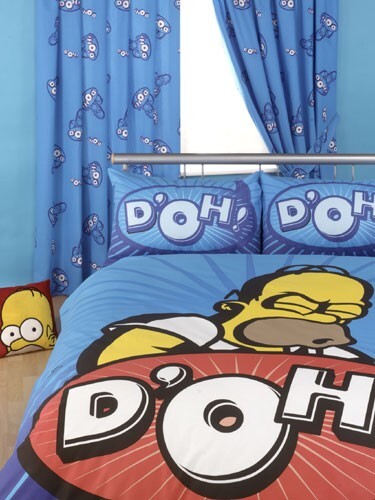 Juego de cortinas originales de los Simpsons acabado NUEVO algodón - Imagen 1 de 1