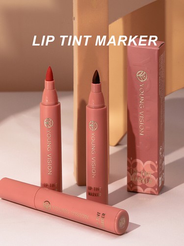 Lápiz labial marcador mate lápiz tinte labial lápiz delineador de labios duradero contorno P K - Imagen 20 de 27