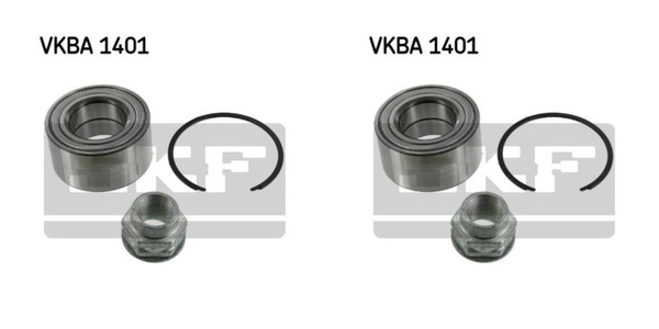 SKF 2X Radnabe Radlagersatz Vorne FüR Fiat Panda Seicento 600 169 187 170 170-image