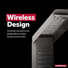 LiftMaster 878MAX Garage Door Keypad - Wireless and Keyless Entry System Remote
