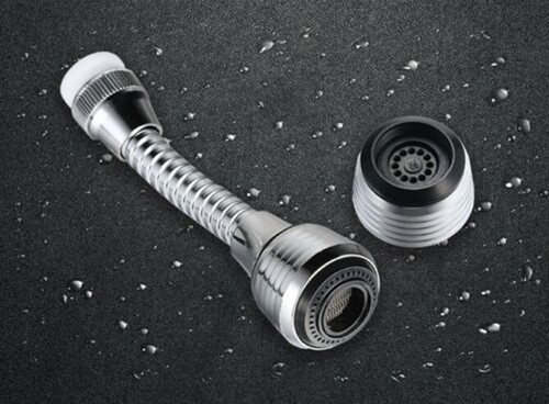Extensor de grifo giratorio 360° aireador fregadero mezclador doble pulverización piezas cocina - Imagen 9 de 12