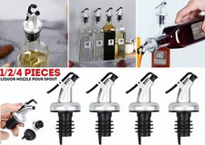 1-4Liquor Wine Olive Oil Vinegar Bottle Pourer Stopper Dispenser Tool Pour Spout