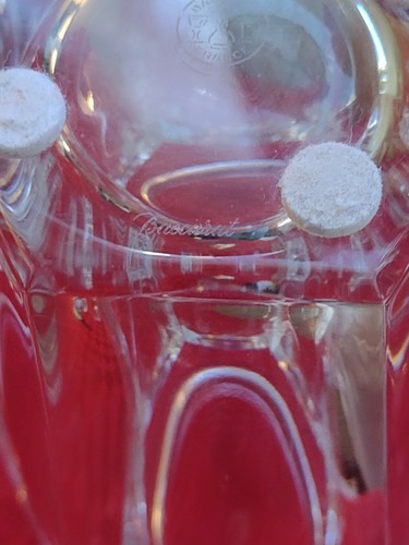 baccarat crystal Large Harcourt Nelly Vase 6.75 T x 4.5 w signed twice euc - Picture 9 of 10