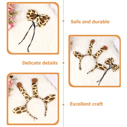 Giraffe Kopfschmuck Set Tier Kostüme Damen Kind entzückendes Stirnband - Bild 3 von 12