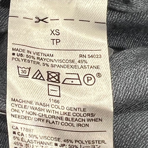 Banana Republic Blue Womens XS Wide Leg Pants Gray Rayon/Polyester New - Picture 6 of 6
