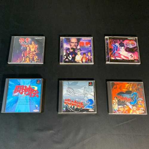 Lot 6 Sony PlayStation 1 Tekken 1 2 3 Toushinden 1 2 3 Game PS1 W/Box Manual JP - Picture 2 of 12