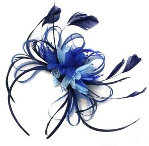 Cream Turquoise Teal Navy Fascinator on Headband UK Wedding Ascot Races Loop Cream Turquoise Teal Navy Fascinator on Headband UK Wedding Ascot Races Loop