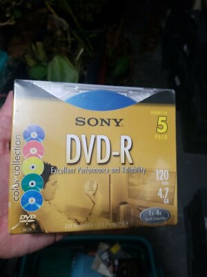 Sony Excellent Performance And Reliability DVD-R Pack Of 5 