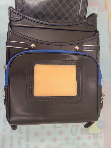 Japanese School Bag Randoseru Huwari black Backpacks Used Made in Japan - Picture 2 of 10