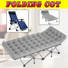 Folding Camping Bed Zero Gravity Chair Outdoor Cot Military Cots Sleeping Bed