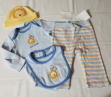 Gymboree Brand New Baby 6-12 Month Pants Long Sleeve Lion Bodysuit Hat Bib Set