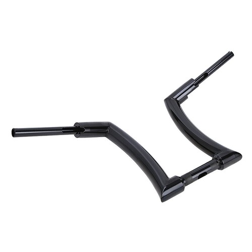 Manillar colgante negro mono 14"" para Harley Softail Slim Sportster Dyna FL - Imagen 17 de 18