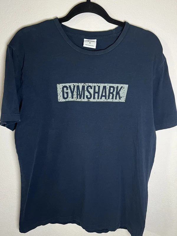 gymshark logo micro print block infill short sleeve shirt