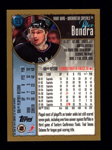 1998-99 Topps Base Hockey Cards You Pick From The List - Picture 231 of 391