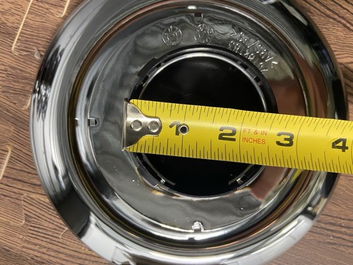 SET OF 4 SILVER MERCEDES GHOST WRAITH DAWN FLOATING CENTER WHEEL HUB CAPS - Picture 3 of 3