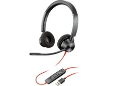 Plantronics Polycom - Blackwire 3320 USB-A Wired, Dual-Ear Stereo Headset