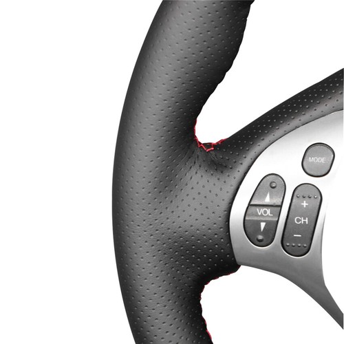 Cubierta de volante personalizada envolvente completa costura manual para Acura TL 2007 2008 - Imagen 5 de 20