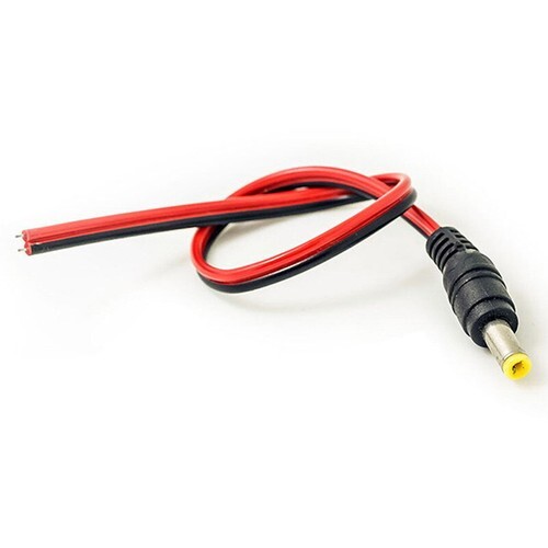 10x5.5x2.1mm Male + Female DC Power Socket Jack Plug Connector Cable Wire 12V - - Picture 3 of 7