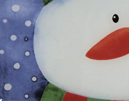 Pfaltzgraff Holiday Snowman Glass Serving Platter 12" Rectangular Plate Tray - Picture 3 of 5