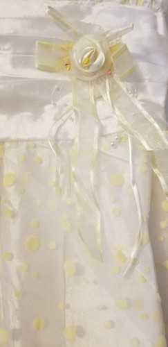 Girls Wedding Pageant Halloween Holiday Party SZ 4T Yellow/Whi ***CLEARANCE** - Picture 5 of 7