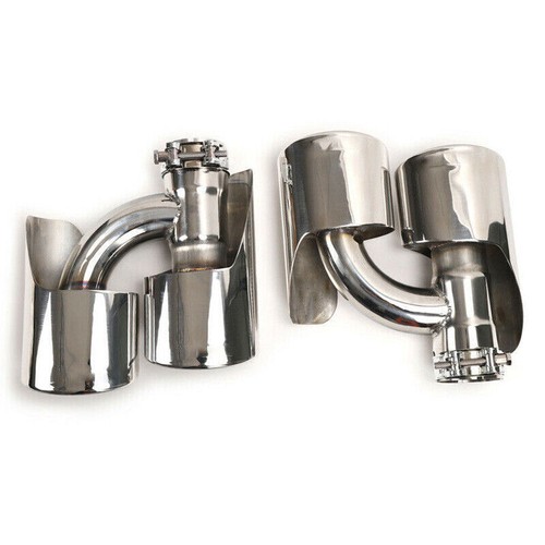 Pair Exhaust Muffler Pipe Fit For Mercedes Benz W164 ML63 ML350 ML400 ML500 - Foto 6 di 7