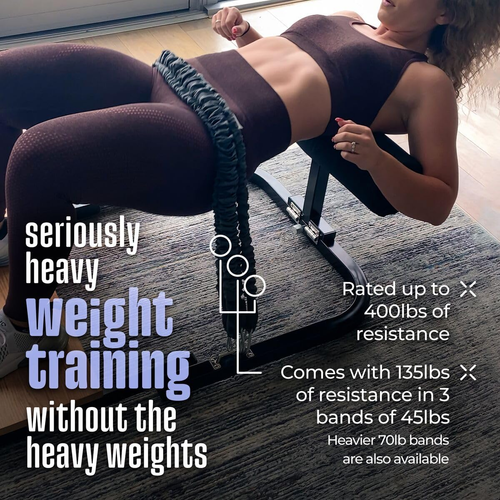 Hip Thrust Machine High Resistance Glute Training Strengthen & Sculpt Home Gym - Picture 3 of 7