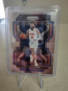 2021-22 Panini Prizm Isaiah Livers Silver Prizm (RC) #296 Detroit Pistons