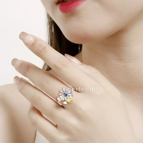 Adjustable Opening Spinner Ring Relief Anxiety Worry Fidget Women Meditation AU - Picture 13 of 19