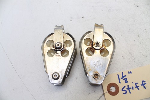 (2) Schaefer Pulley Block Blocks 1 1/2 " - Stiff, read description - Picture 3 of 6