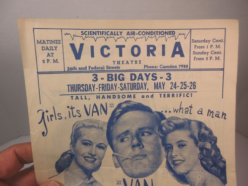 vintage Victoria Theatre movie ad promo flyer Between two Women, Mr. Durante - Picture 6 of 8