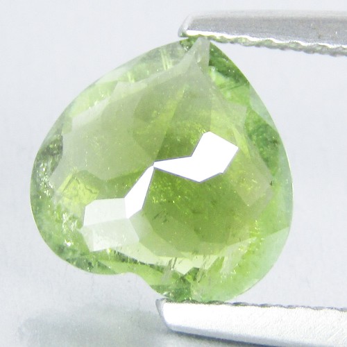 2.14Cts Genuine Amazing Natural Green Tourmaline Heart Shape Collection Gem VDO - Picture 2 of 3