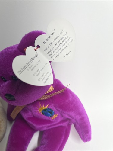 Lot Of Millennium beanie baby And 1999 Signature Bear - Picture 3 of 7