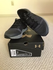 UNDER ARMOUR Men's 7 EUR 40 UK 6 Speedform Gemini 3 GR Black/Gray Sneaker NIB