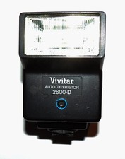 Vivitar Auto Thyristor 2600D SHOE MOUNTS FLASH.NIKON F3,F3HP,F3P,F3T  Digitals