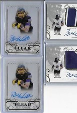 2016 Leaf Trinity Bryce Williams Clear Acetate Bronze Foil Auto RC Patriots TE
