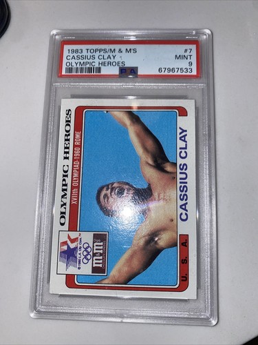 1983 Topps M&M's Olympic Heroes #7 Cassius Clay Muhammad Ali Boxing PSA 9 - Picture 4 of 6
