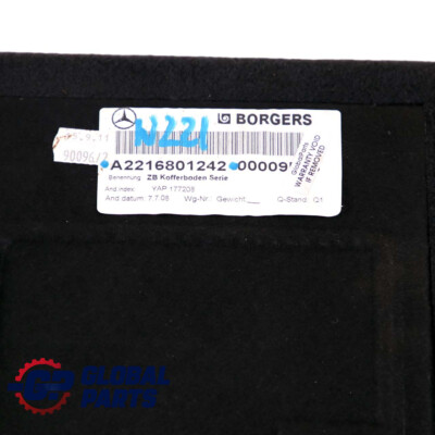 Mercedes W221 Rear Boot Trunk Loading Floor Trim Panel