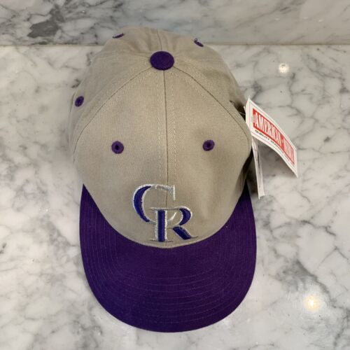 Vintage 90s Colorado Rockies MLB American Needle Cotton Hat New W/ Tags - Picture 3 of 10