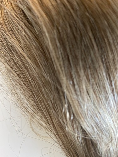 HAIR EXTENSION 2 sets of REMY 14 CLIP 14 "X 28" LIGHT GRAY FROST HUMAN CLIP ON - Picture 5 of 6