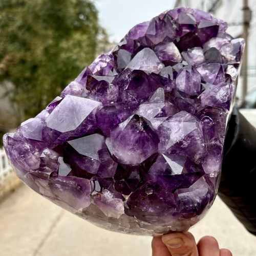 14LB Natural Amethyst cluster quartz crystal Raw specimen Healing - Picture 11 of 14